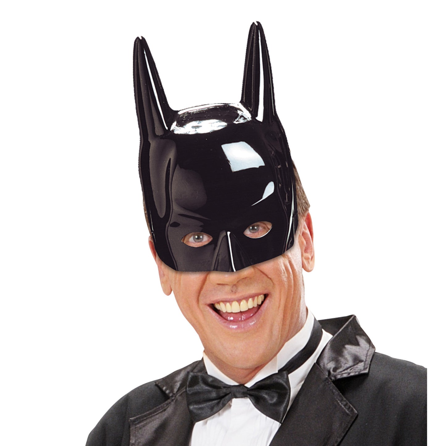 "MASKE SUPERBAT" aus Plastik – Vorderansicht