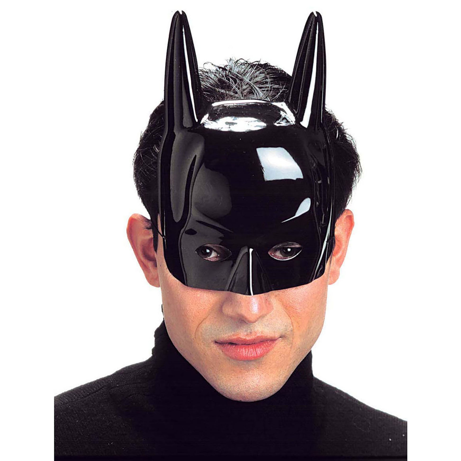 "MASKE SUPERBAT" aus Plastik – Detailansicht