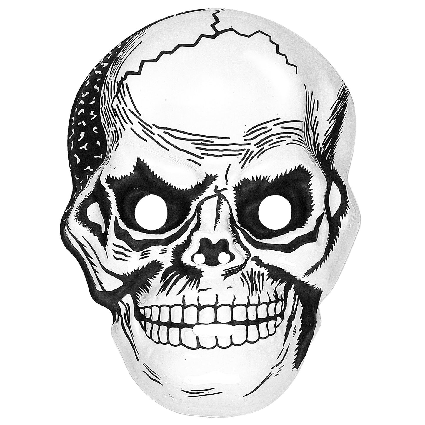 "MASKE TOTENKOPF AUS KUNSTSTOFF" – Vorderansicht