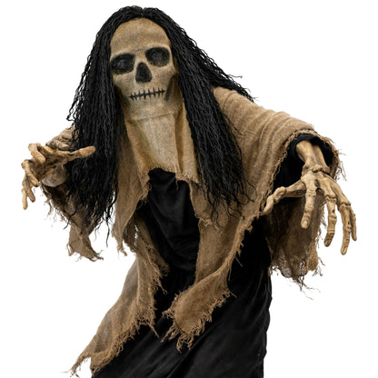 "MASKE TOTENKOPF MIT UMHANG UND HAAREN" – Ansicht 3