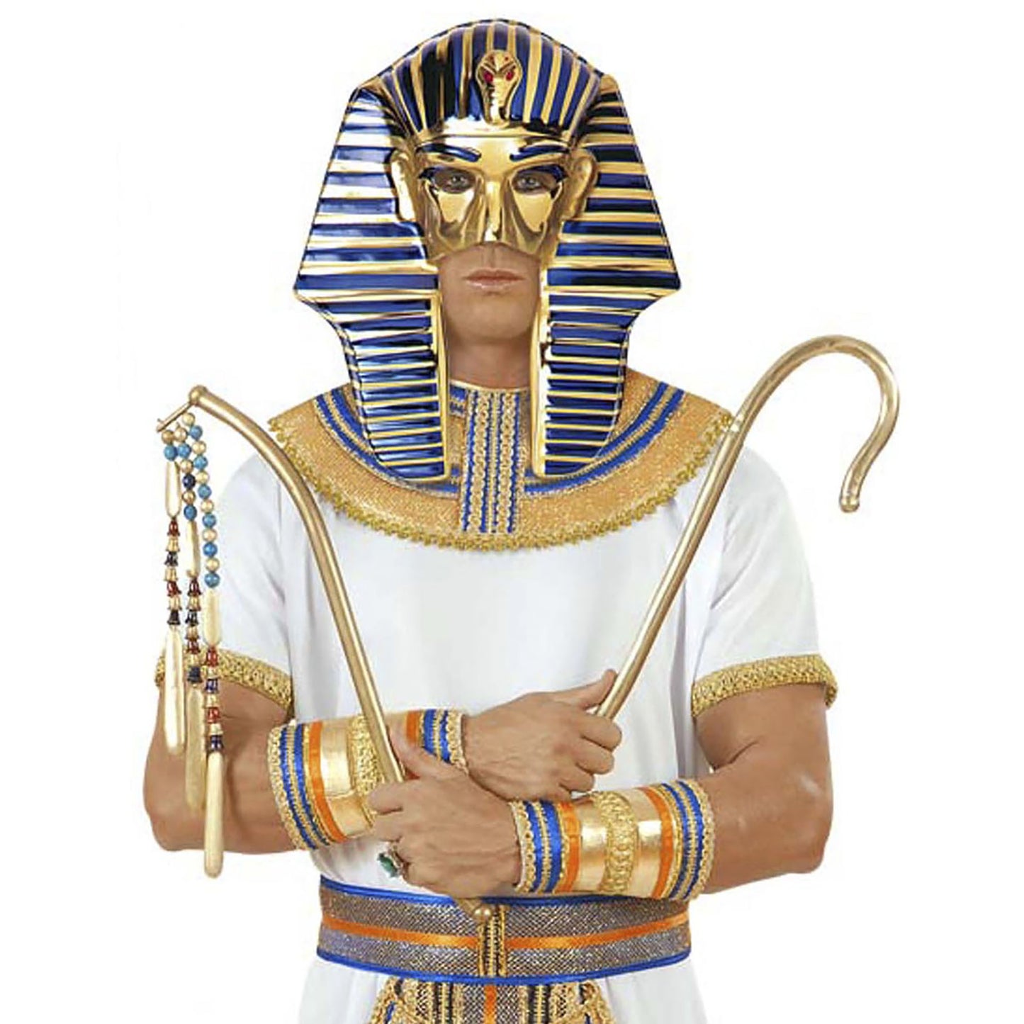"MASKE TUTANKHAMEN" aus Plastik – Detailansicht
