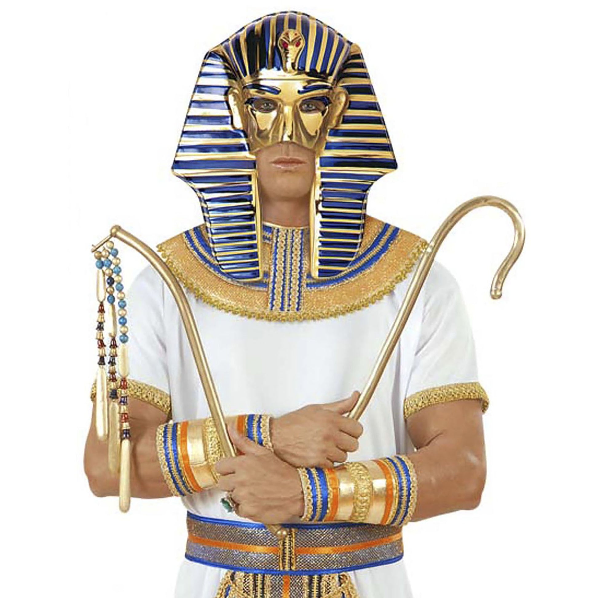 "MASKE TUTANKHAMEN" aus Plastik – Detailansicht