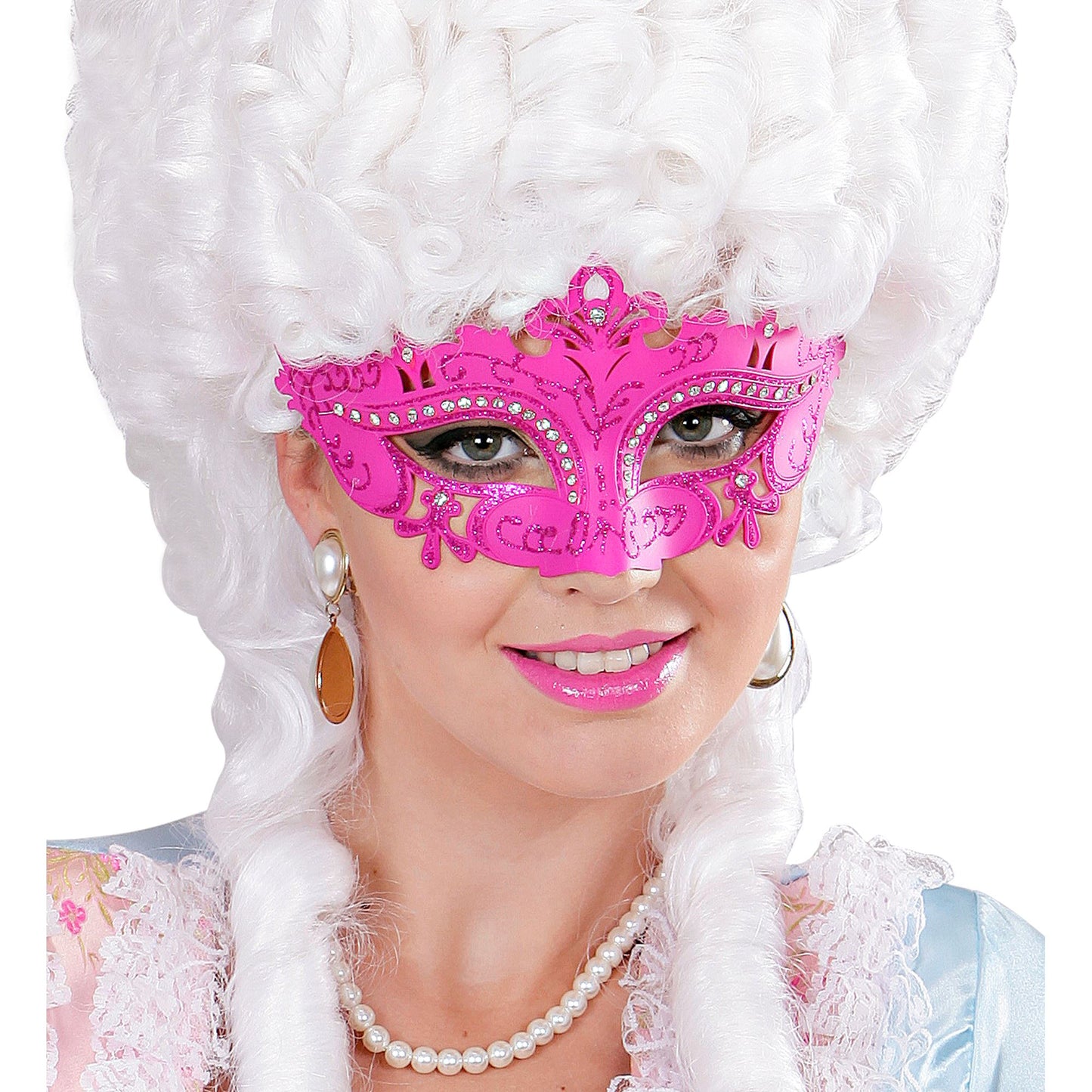 "MASKE VENEDIG PINK UND STRASS" – Ansicht 3