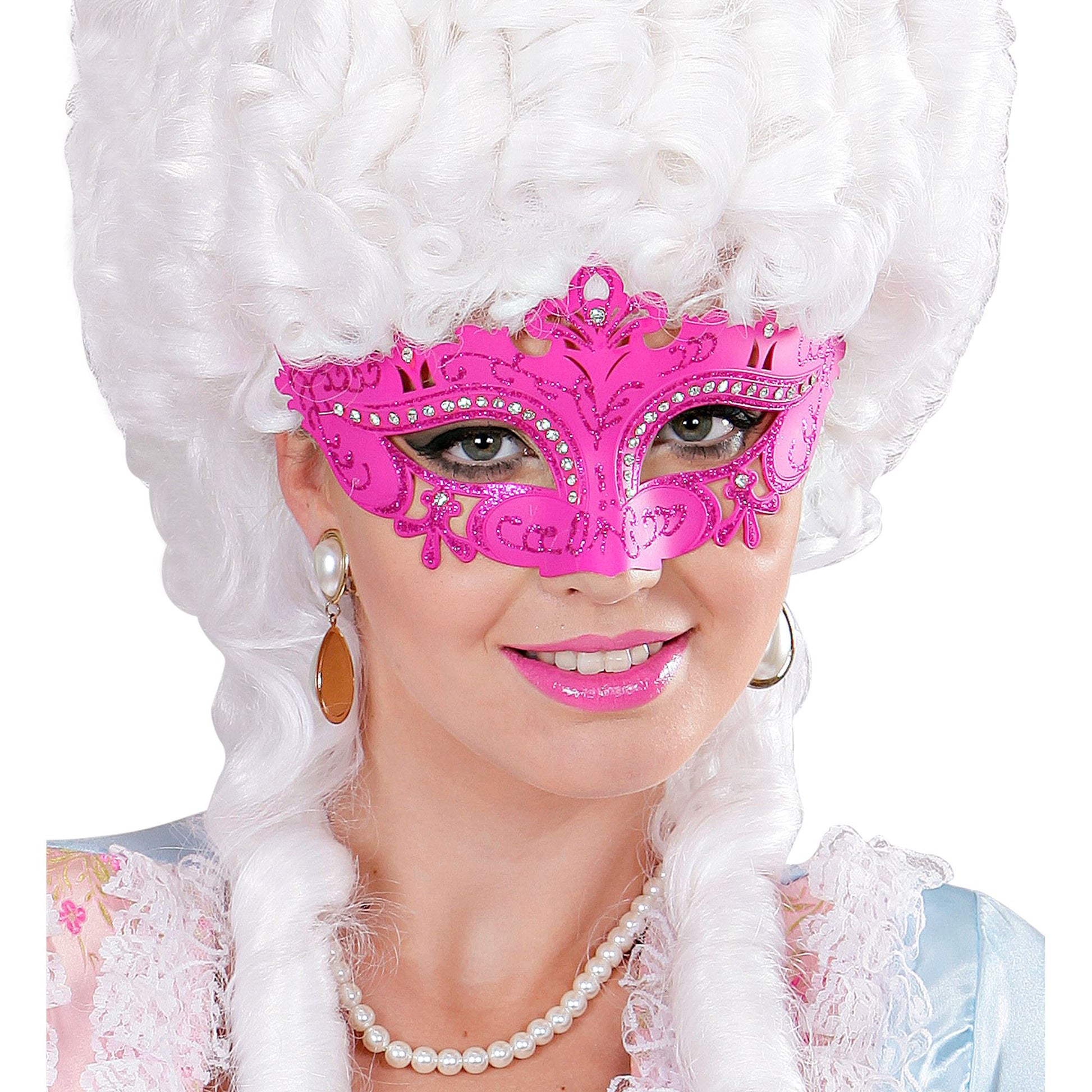 "MASKE VENEDIG PINK UND STRASS" – Ansicht 3
