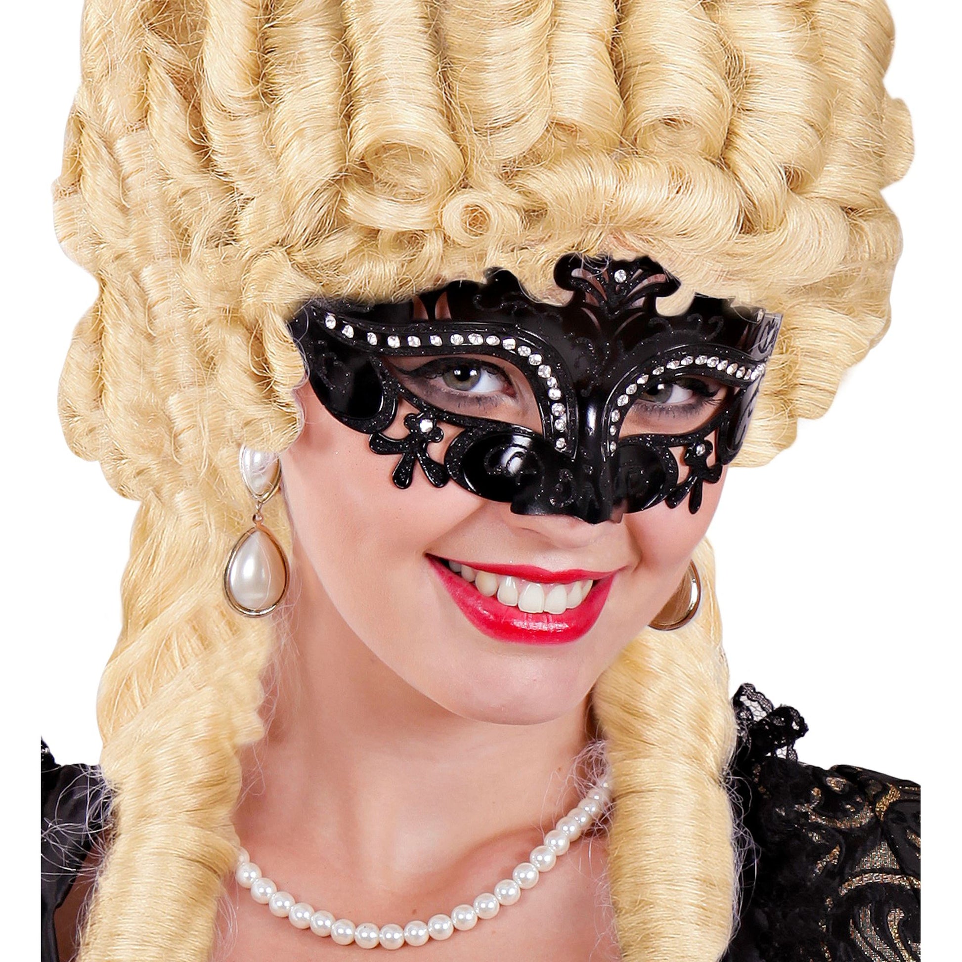 "MASKE VENEDIG SCHWARZ UND STRASS" – Ansicht 3
