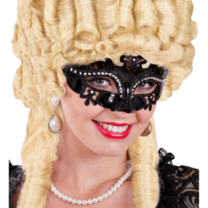 "MASKE VENEDIG SCHWARZ UND STRASS" – Ansicht 3