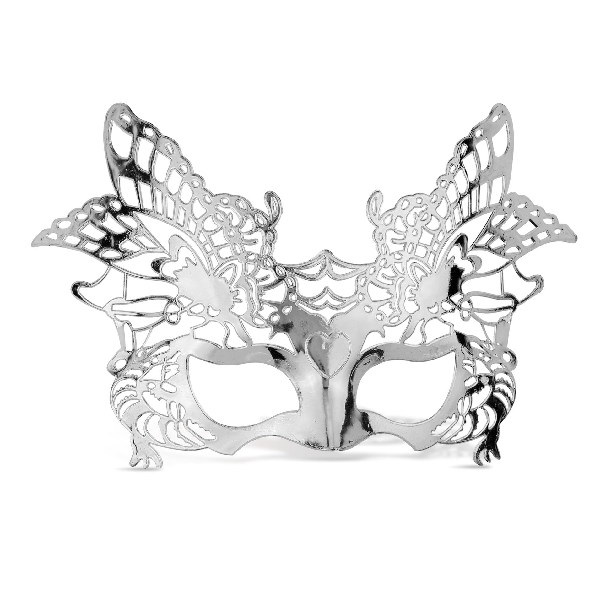 "MASKE VENEDIG SILBER" – Vorderansicht