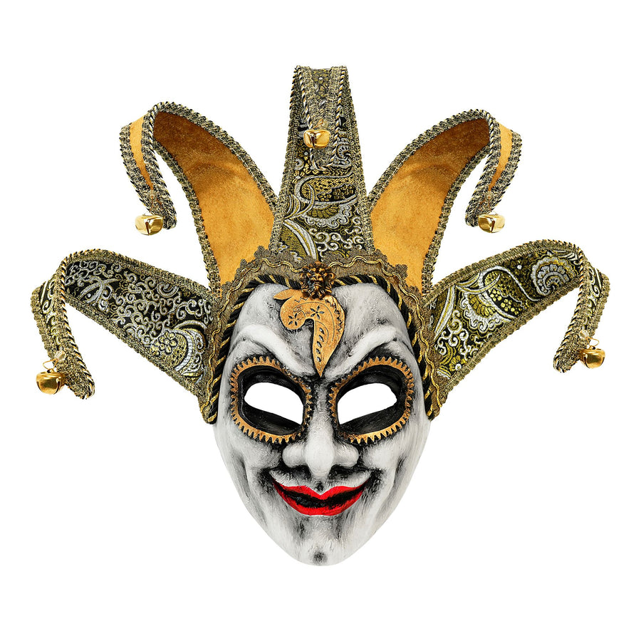 "MASKE VENEZIANISCHER HOFNARR" – Vorderansicht