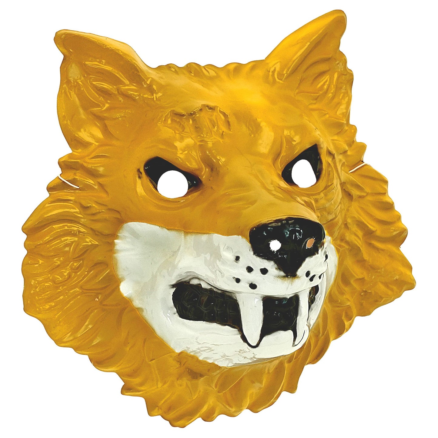 "MASKE WOLF" aus Plastik – Vorderansicht