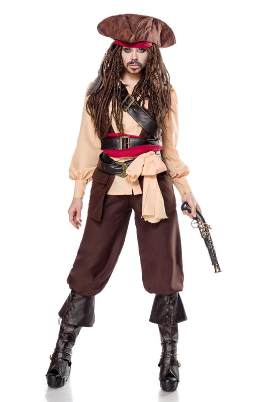 Maskparadise Miss Sparrow Piratenkostüm Damen – Baumwolle & Samt - Fasnacht24.ch