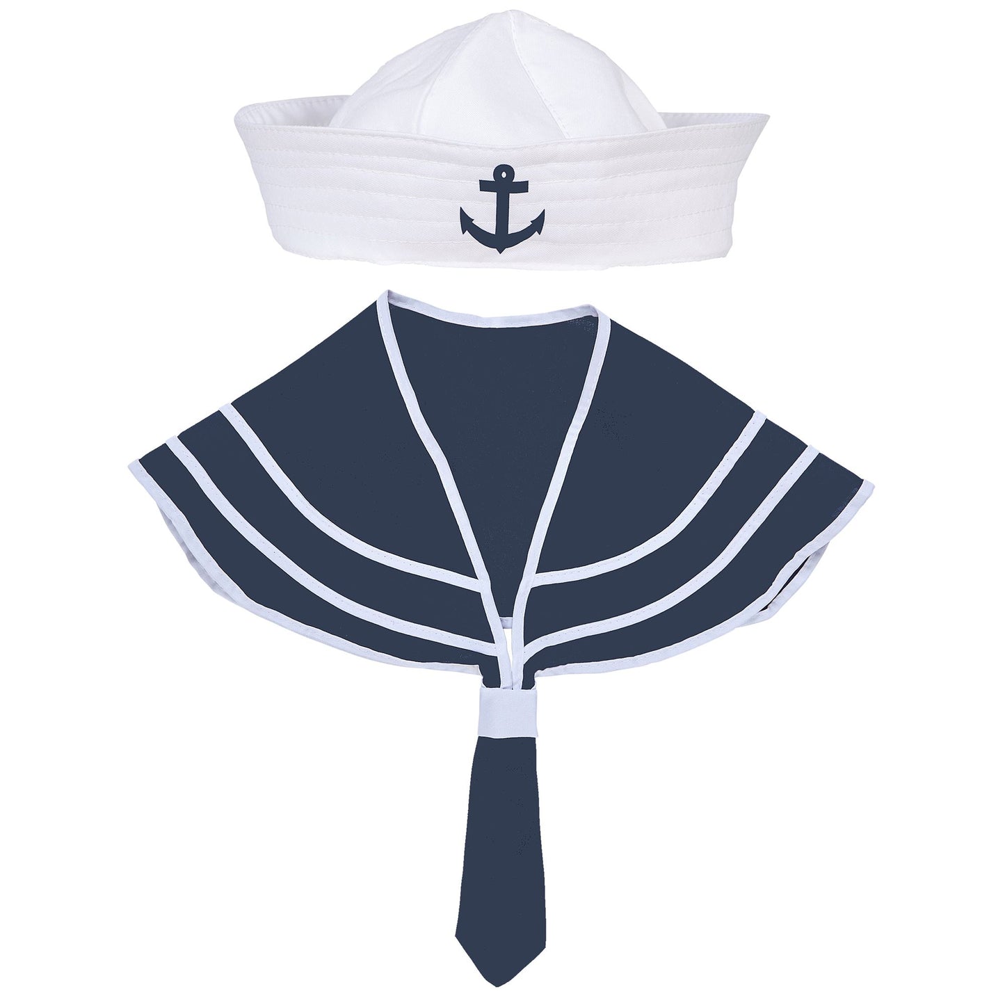 "MATROSE" Dress- Up- Set (Kragen, Hut) – Vorderansicht
