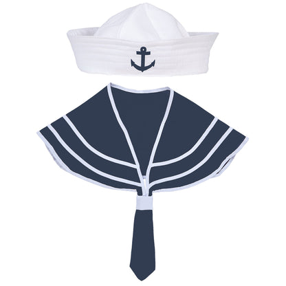 "MATROSE" Dress- Up- Set (Kragen, Hut) – Vorderansicht