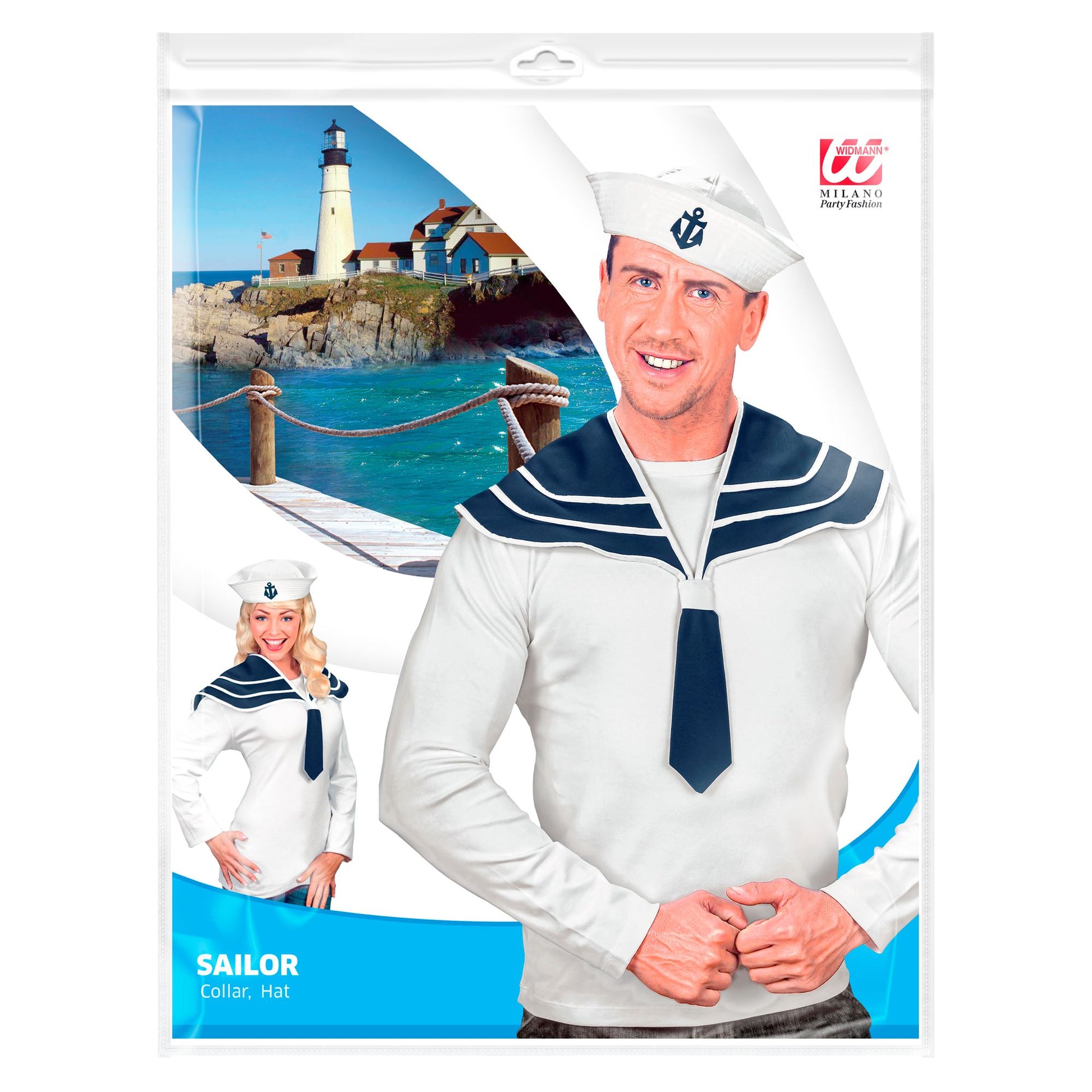 "MATROSE" Dress- Up- Set (Kragen, Hut) – Detailansicht