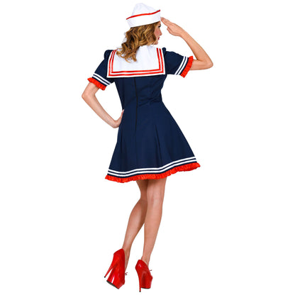 "MATROSIN" (Kleid, Netzunterrock, Mütze) – Ansicht 4