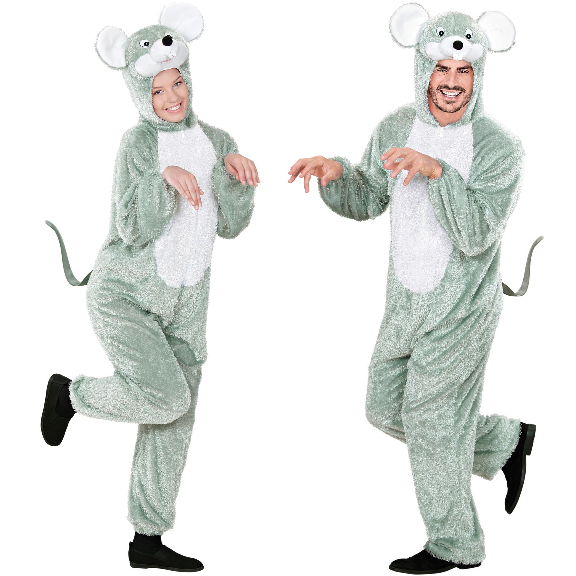 "MAUS FUNNY" (Overall mit Kapuze) – Vorderansicht