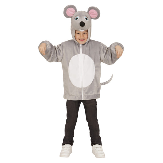 "MAUS SOFT PLÜSCHKOSTÜM" (Jacke mit Kapuze) – Vorderansicht