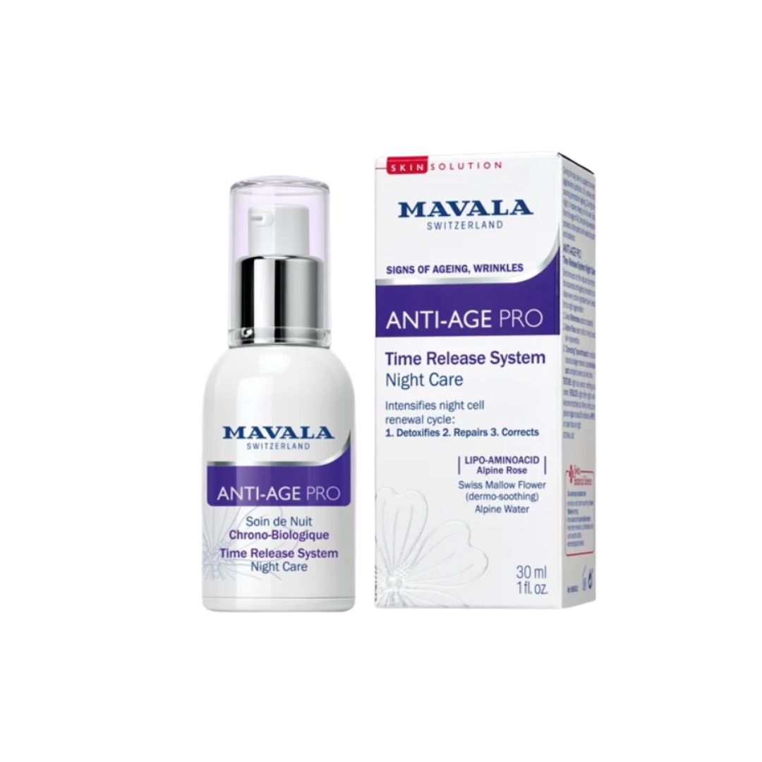 Mavala, Anti-Age Pro, Anti-Aging & Regenerating, Nacht, Sahne, Für das Gesicht, 30 ml