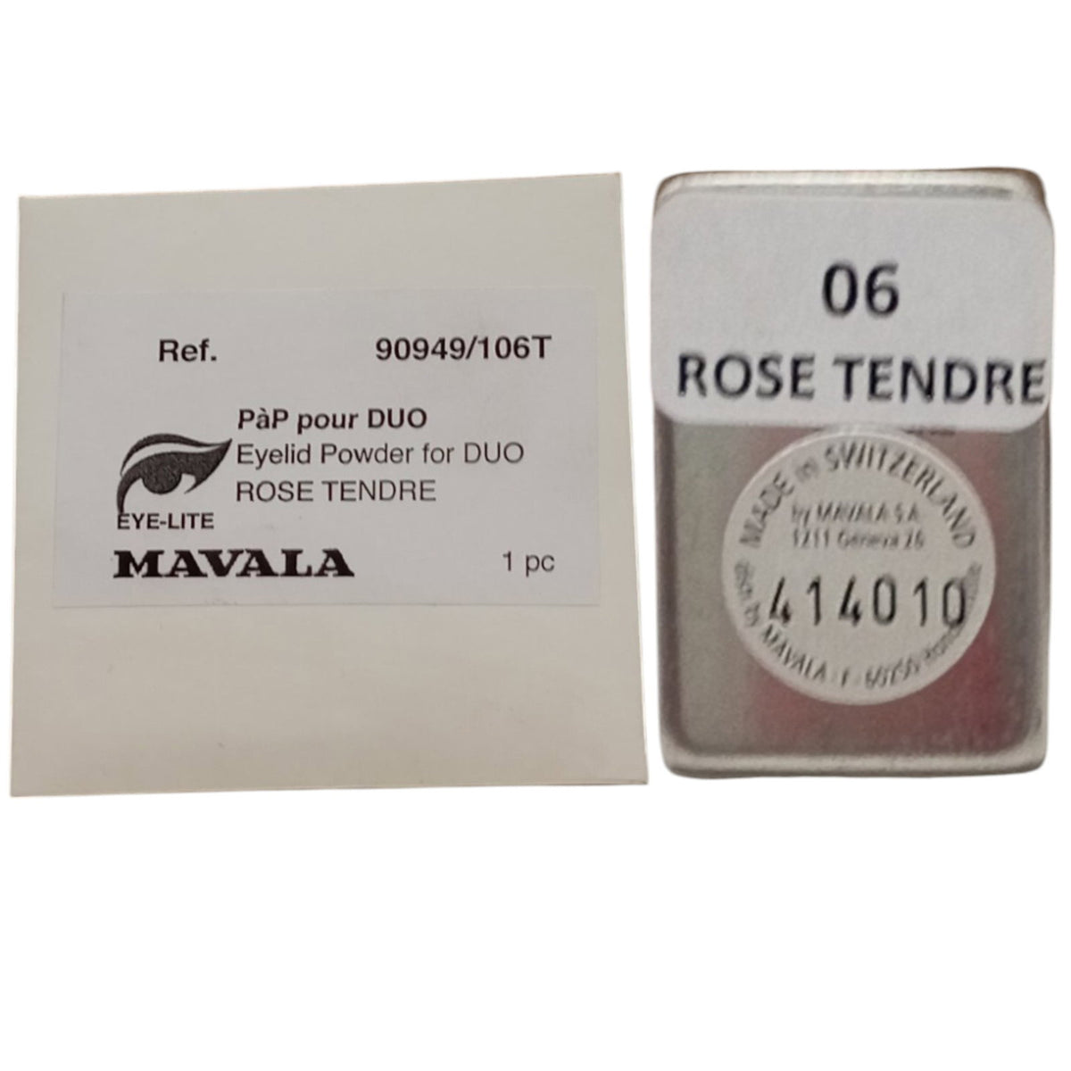Mavala, Duo Satin, Lidschattenpuder, Zarte Rose, x, 1.2 g *Tester
