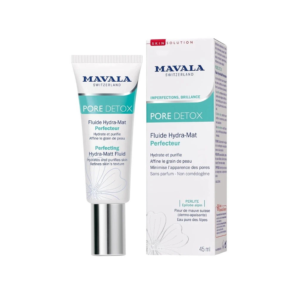 Mavala, Pore Detox, Hydrating & Mattifying & Detoxifying & Refreshing, Tag & Nacht, Flüssigkeit, Für das Gesicht, 45 ml