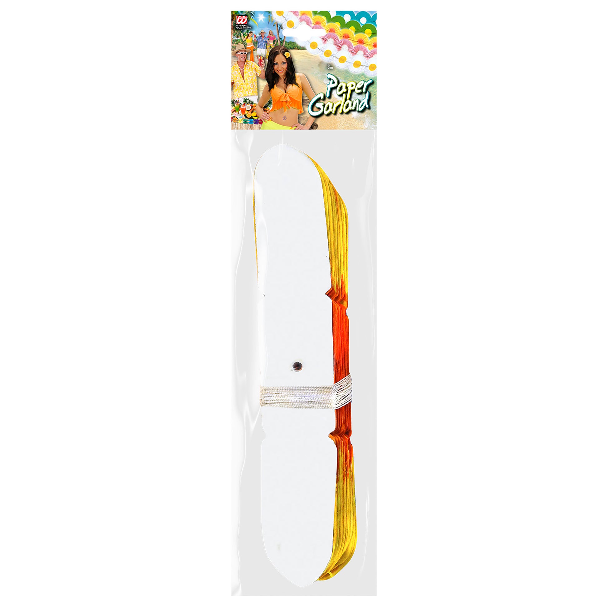 "MAXI BLUMEN-GIRLANDE" 3 m - sort. In 5 Farben – Detailansicht