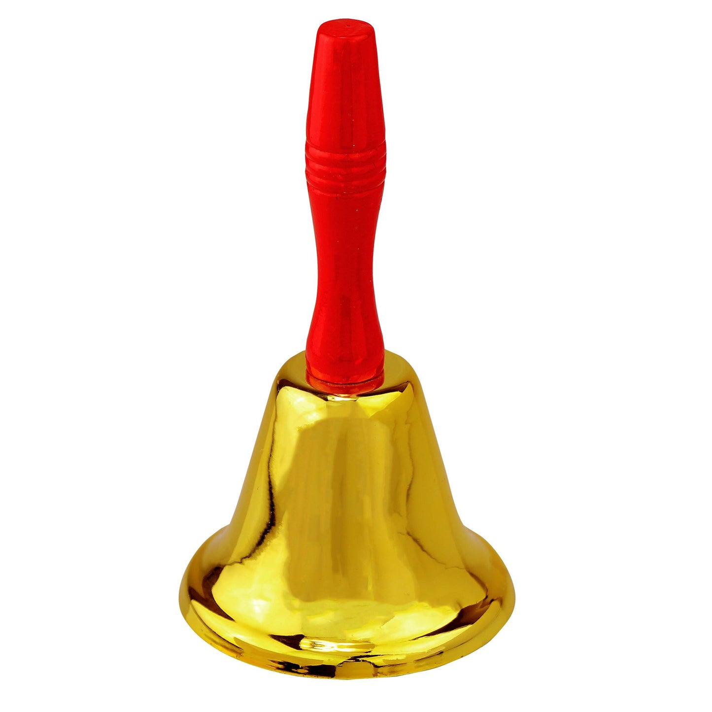 "MAXI WEIHNACHTSMANN GLOCKE" aus Messing 20 cm – Vorderansicht