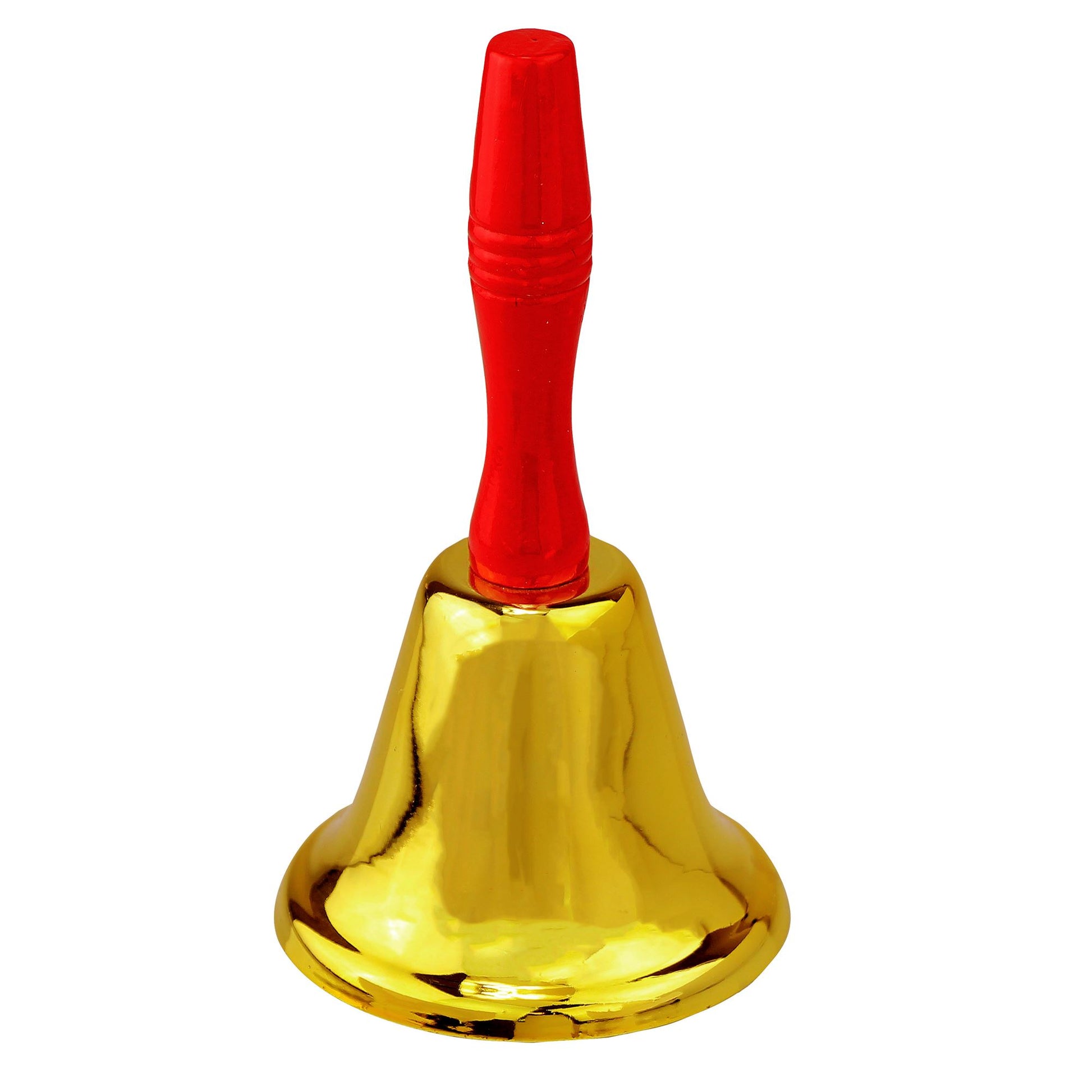 "MAXI WEIHNACHTSMANN GLOCKE" aus Messing 20 cm – Vorderansicht