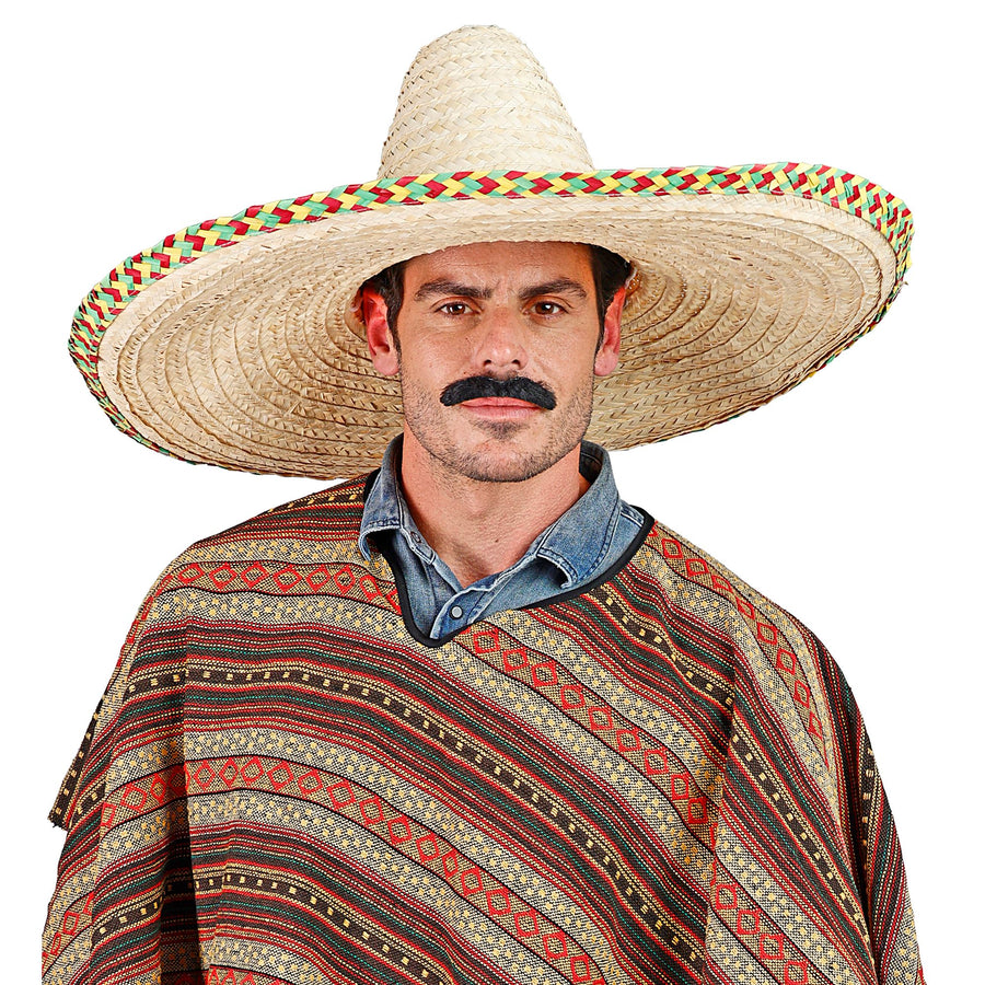 "MAXISOMBRERO MIT DEKORATIONEN" 65cm – Vorderansicht