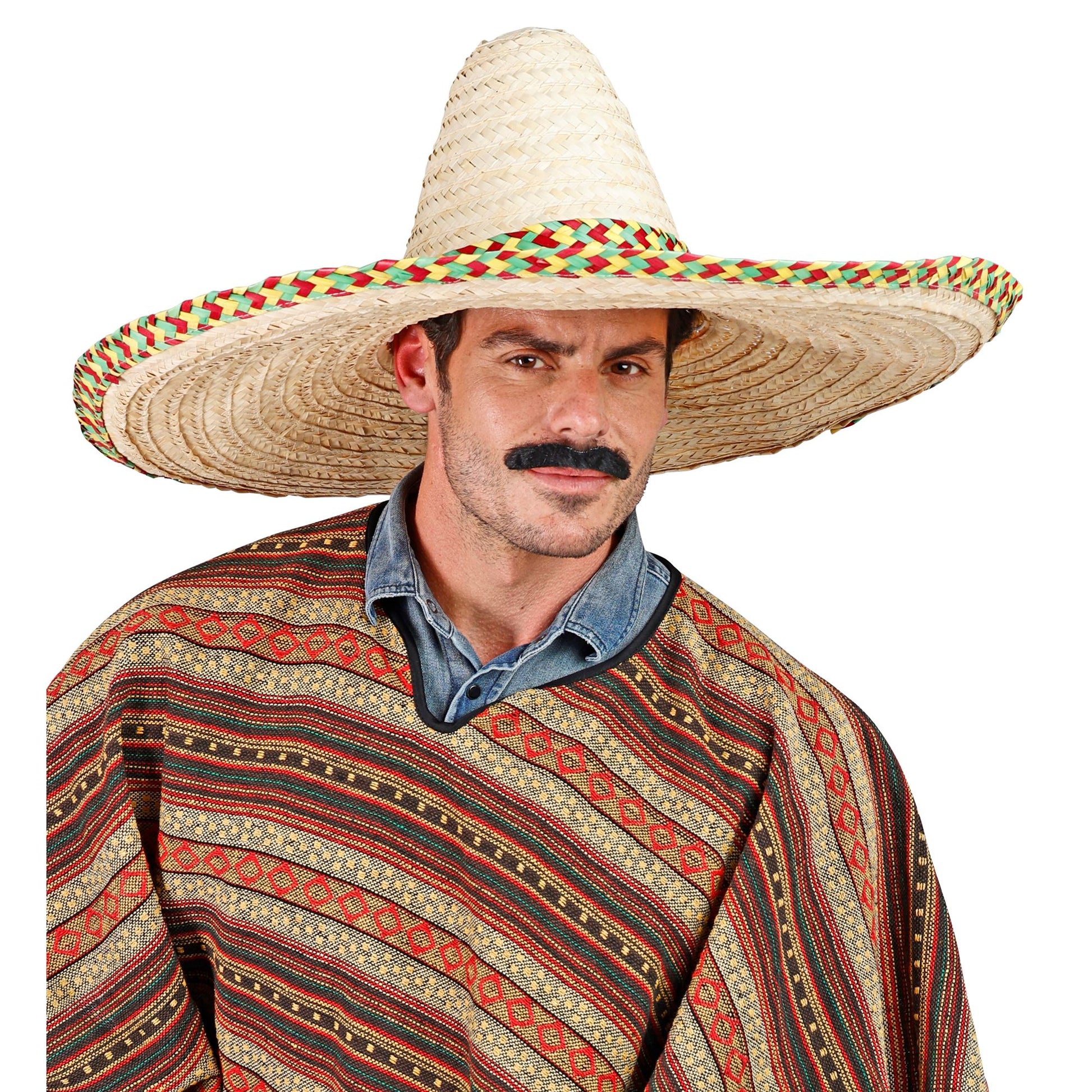 "MAXISOMBRERO MIT DEKORATIONEN" 65cm – Detailansicht