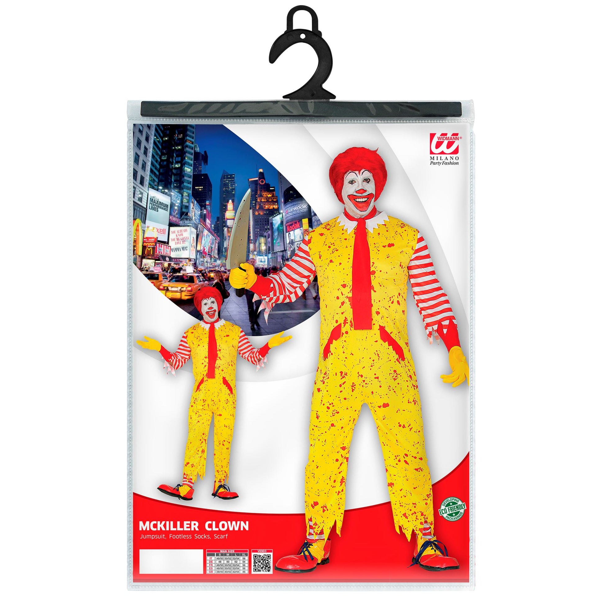 "McKILLER CLOWN" (Overall, Strümpfe ohne Füße, Schal) – Ansicht 5