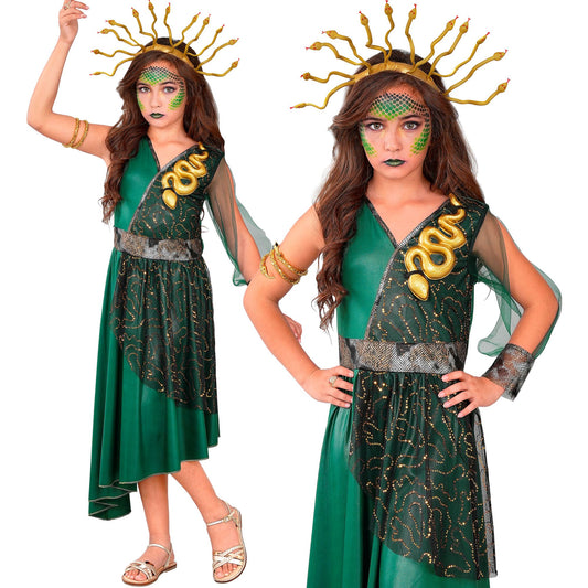 "MEDUSA" (Kleid, Haarreif) – Vorderansicht