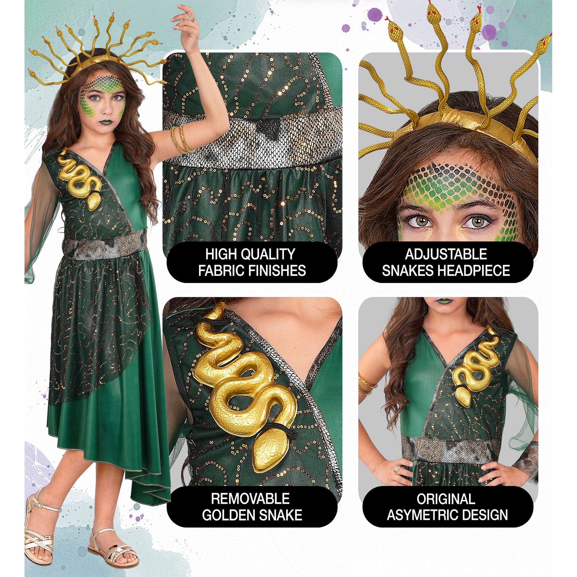 "MEDUSA" (Kleid, Haarreif) – Ansicht 4