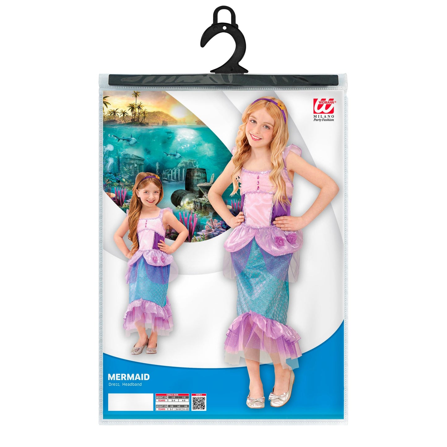 "MEERJUNGFRAU" (Kleid, Haarband mit Seestern) – Ansicht 4