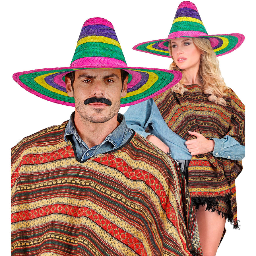"MEHRFARBIGER SOMBRERO" 50 cm – Detailansicht