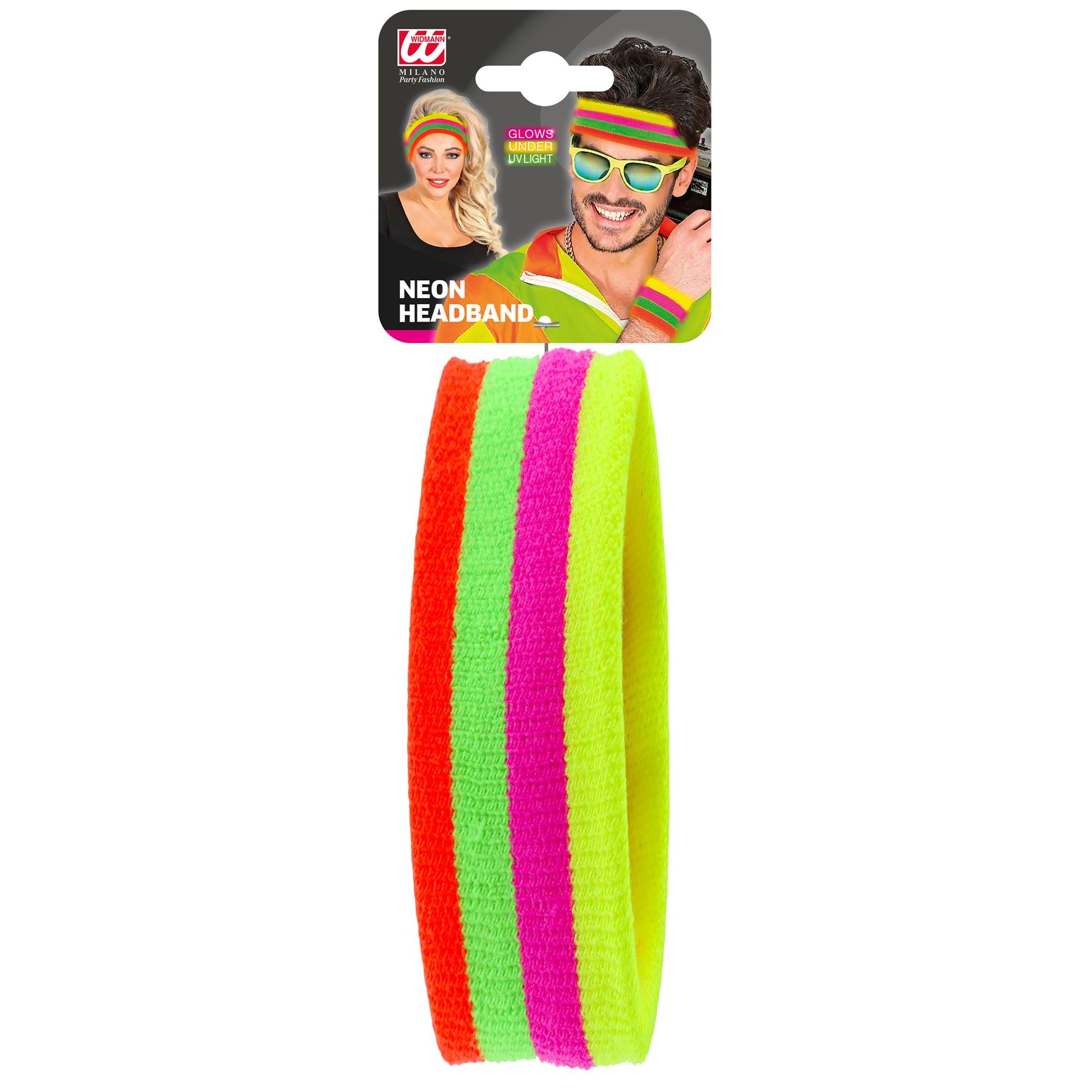 "MEHRFARBIGES NEON STIRNBAND" – Detailansicht