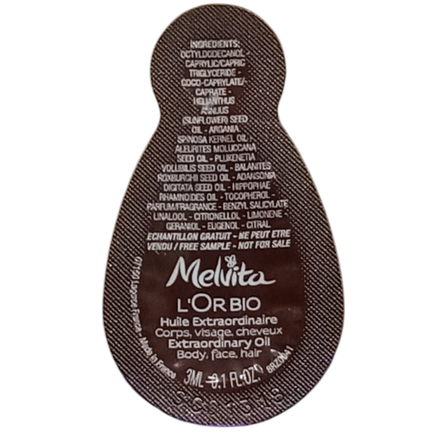 Melvita L’Or Bio nährendes Körperöl 3 ml Muster