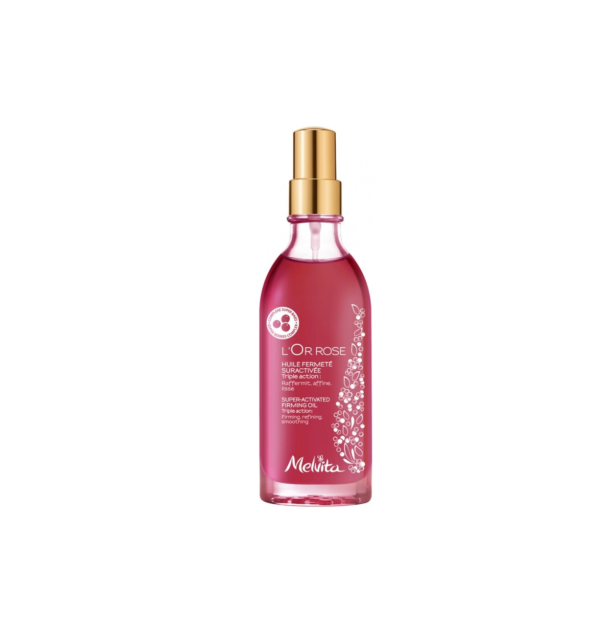 Melvita Melvita, L'or Rose, Bio, Festigung, Körperöl, Für Arme, Brust, Bauch, Hüften & Oberschenkel, 100 ml *Tester
