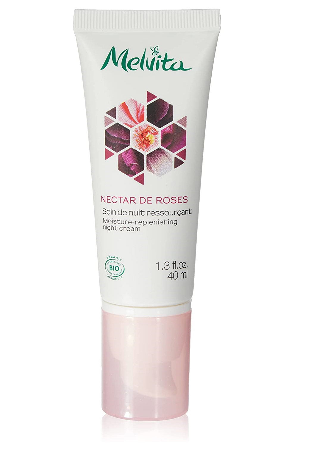 Melvita, Nectar de Roses, Bio, Feuchtigkeitsspendend, Nacht, Sahne, Für das Gesicht, 40 ml *Tester