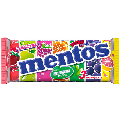 mentos Rainbow 3x37,5g Multipack Kaudragees mit Fruchtgeschmack – Detailansicht