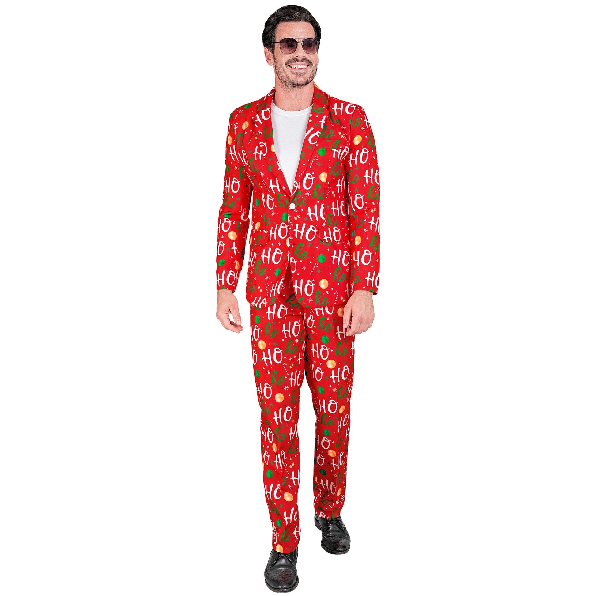 "MERRY CHRISTMAS PARTY FASHION ANZUG" (Jackett, Hose) – Vorderansicht