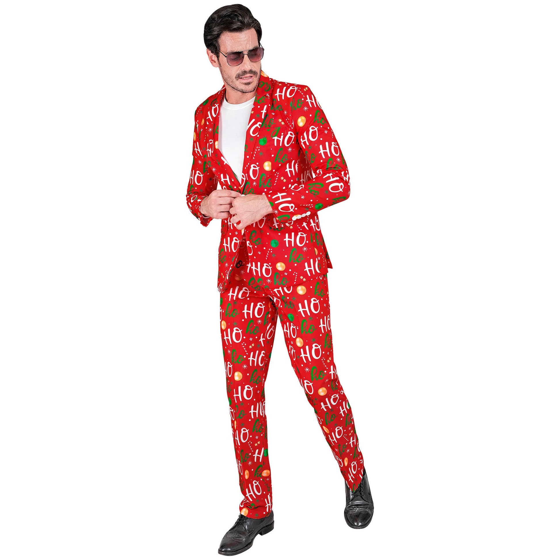 "MERRY CHRISTMAS PARTY FASHION ANZUG" (Jackett, Hose) – Detailansicht