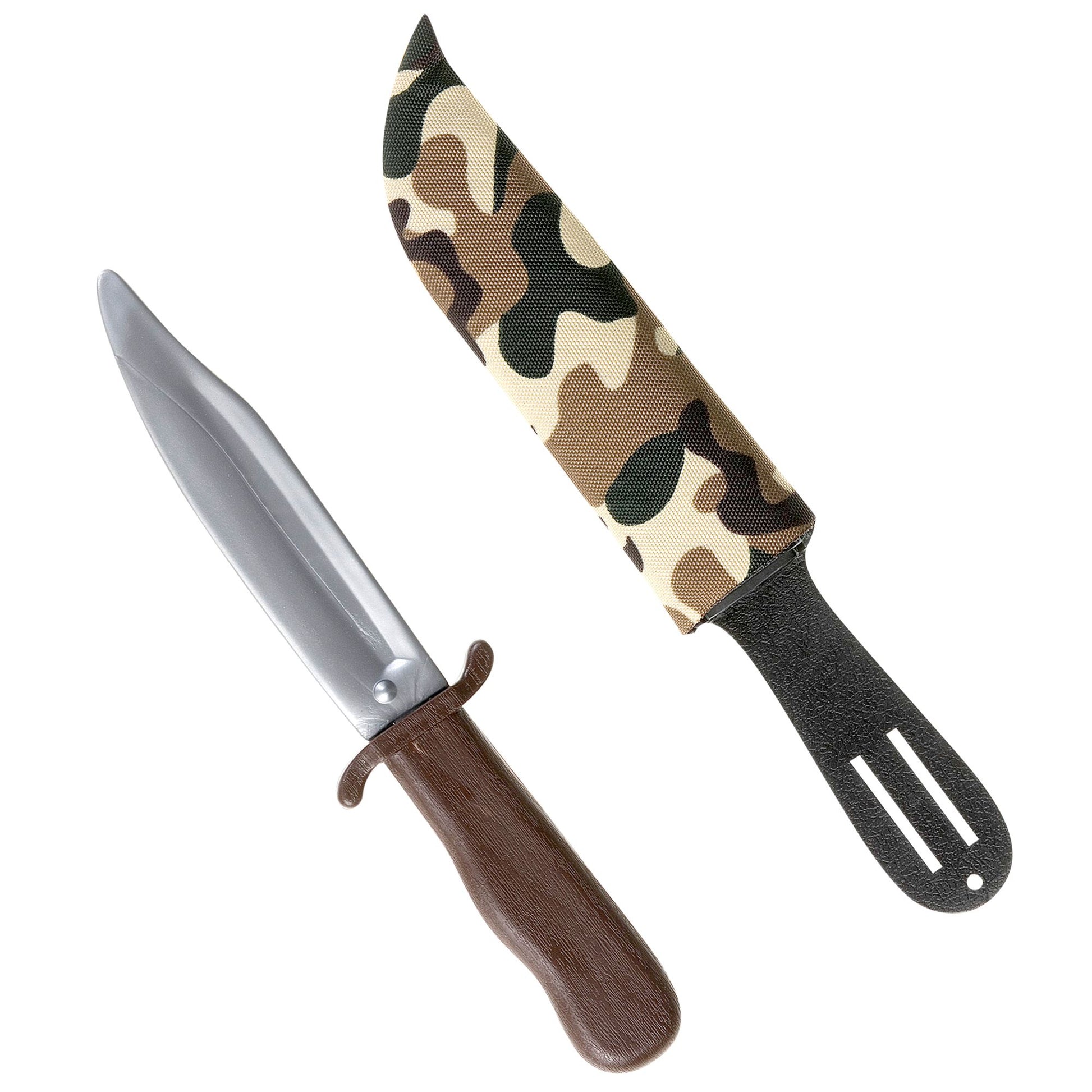 "MESSER MIT CAMOUFLAGE SCHEIDE" - 28 cm – Vorderansicht