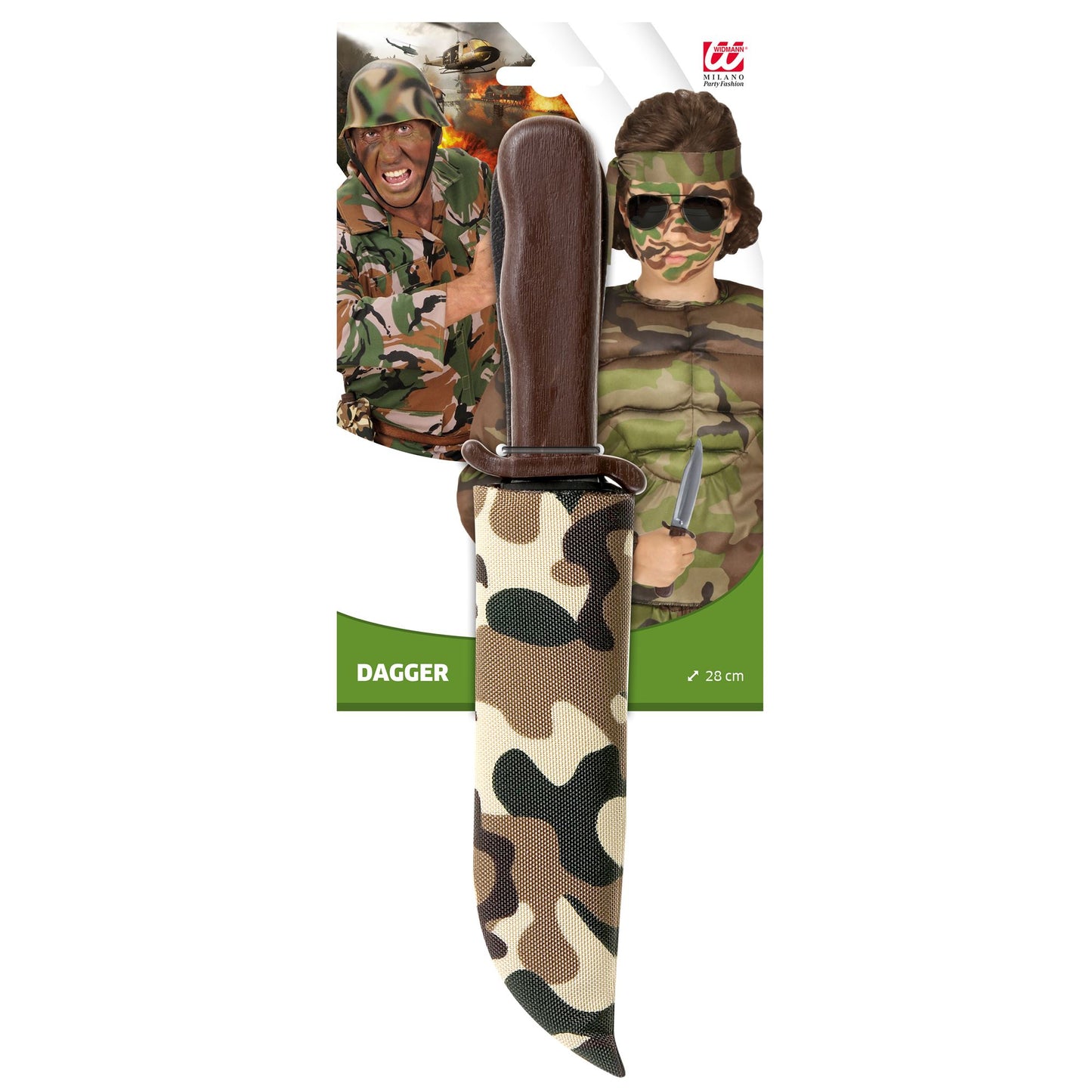 "MESSER MIT CAMOUFLAGE SCHEIDE" - 28 cm – Ansicht 3