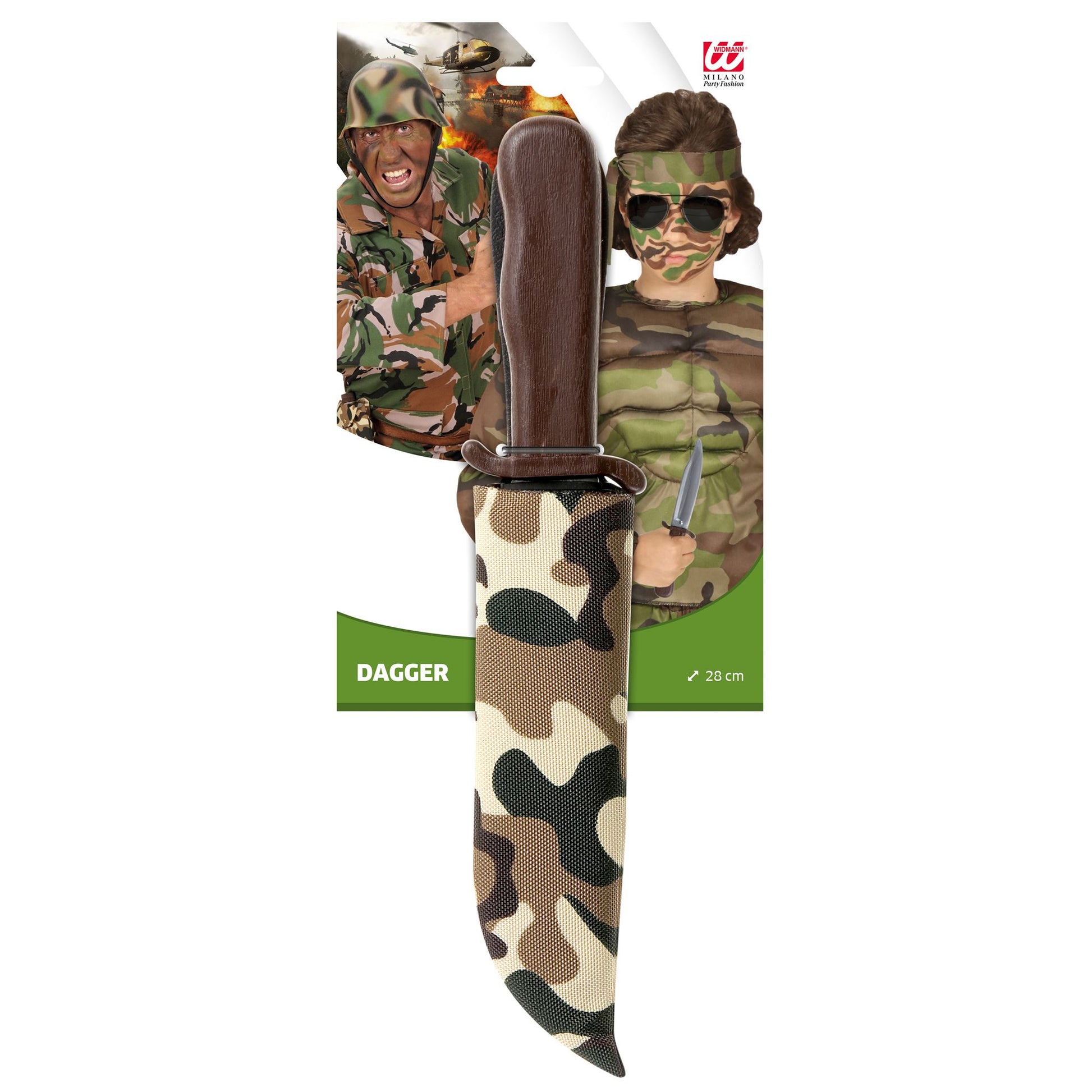 "MESSER MIT CAMOUFLAGE SCHEIDE" - 28 cm – Ansicht 3
