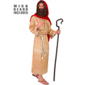 "MESSIAS" (Tunika, Gürtel, Schultertuch, Perücke, Bart) – Vorderansicht