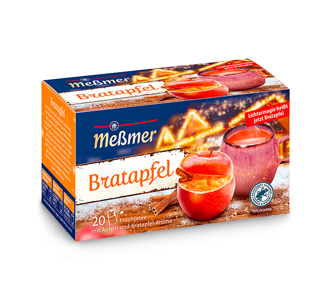 Messmer Bratapfel Tee 20er Pack mit Bratapfelgeschmack