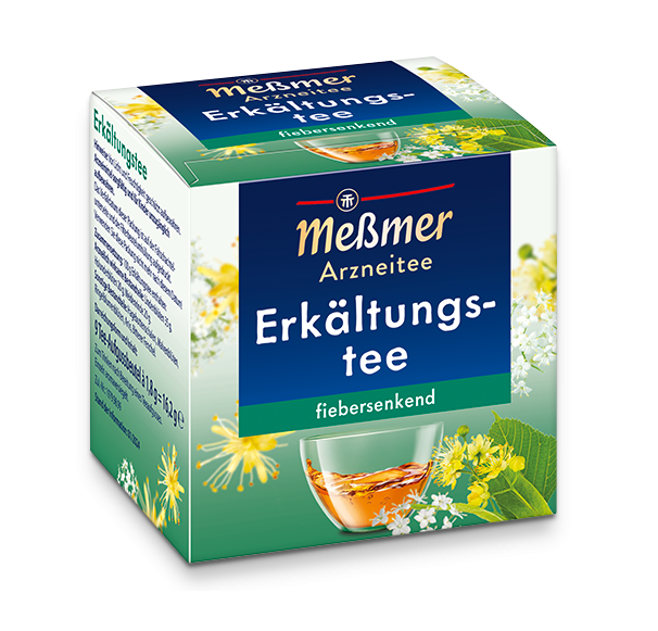 Messmer Erkältungstee Packung mit 20 Teebeuteln