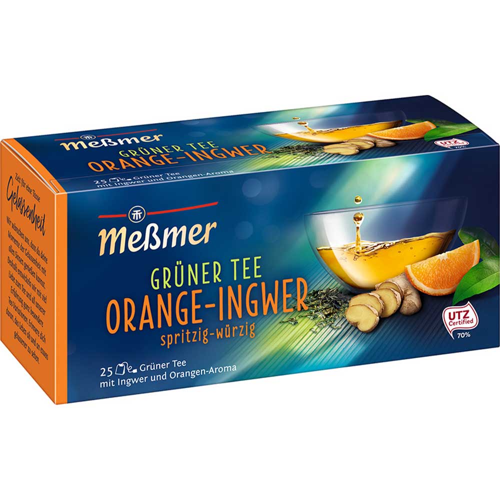 Messmer Grüner Tee Orange Ingwer 25er - Candyshop.ch