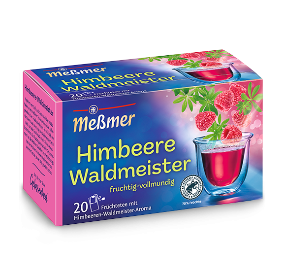 Messmer Himbeere-Waldmeister Früchtetee mit Himbeeren-Waldmeister-Aroma 175 g