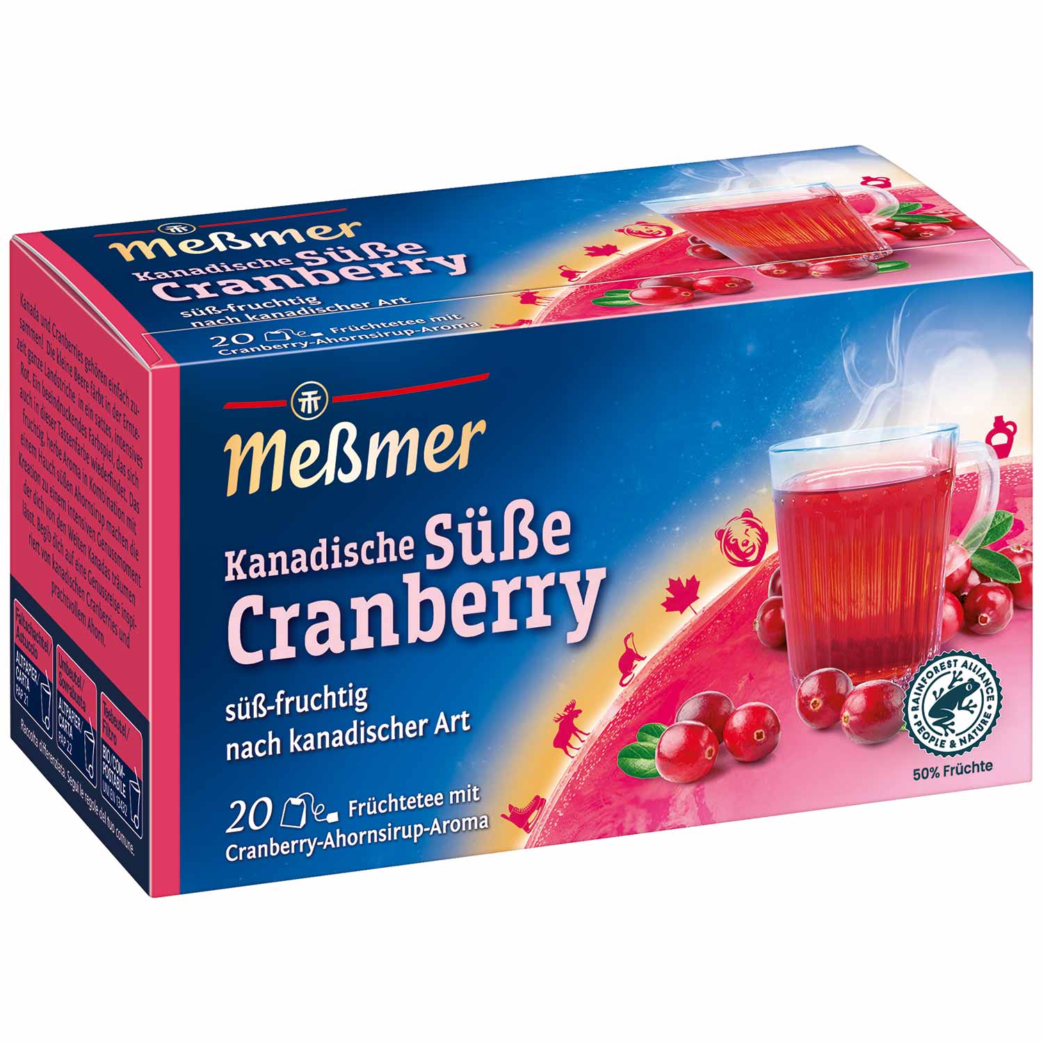 Messmer Kanadische Süsse Cranberry Tee 20 Teebeutel