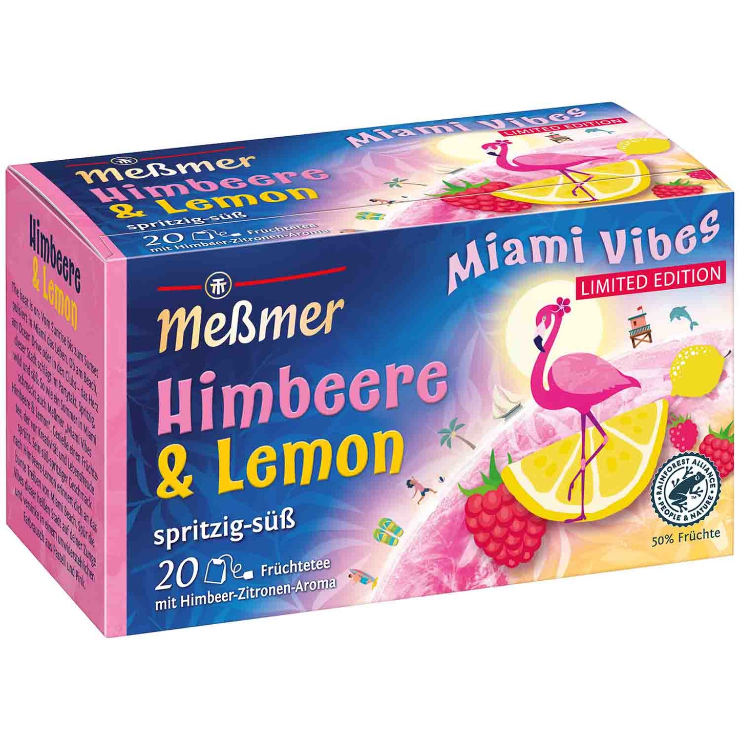 Messmer Miami Vibes Himbeere & Lemon Tee 20 Beutel